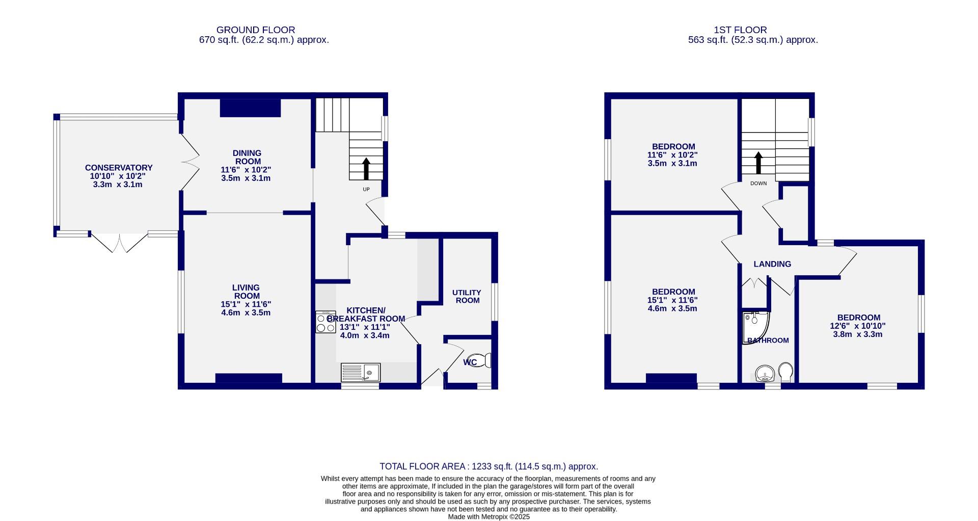Floorplans For Brecksfield, Skelton, York