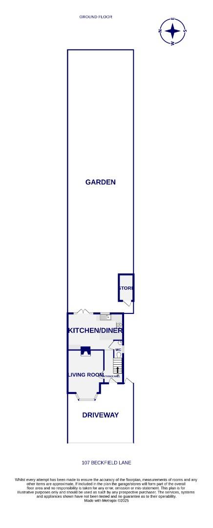 Floorplans For Beckfield Lane, Acomb, York