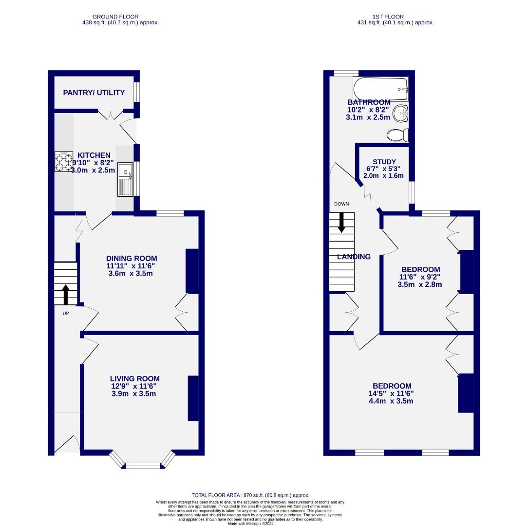 Floorplans For Beaconsfield Street, York