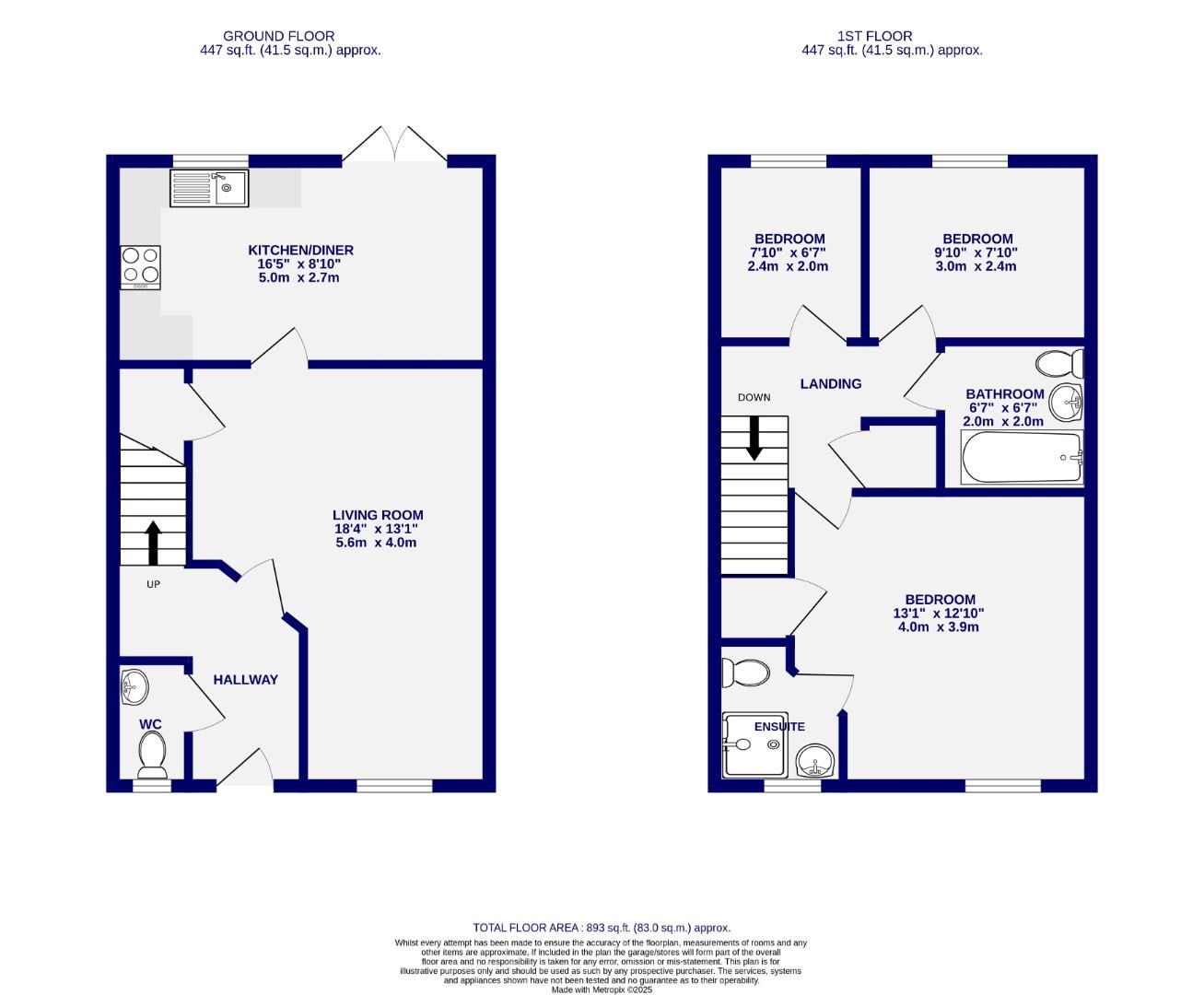 Floorplans For Bishopdale Way, Fulford, York