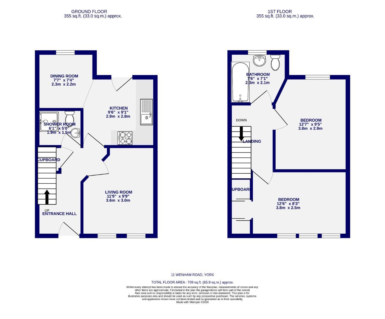 Floorplans For Wenham Road, York, YO24 3GH