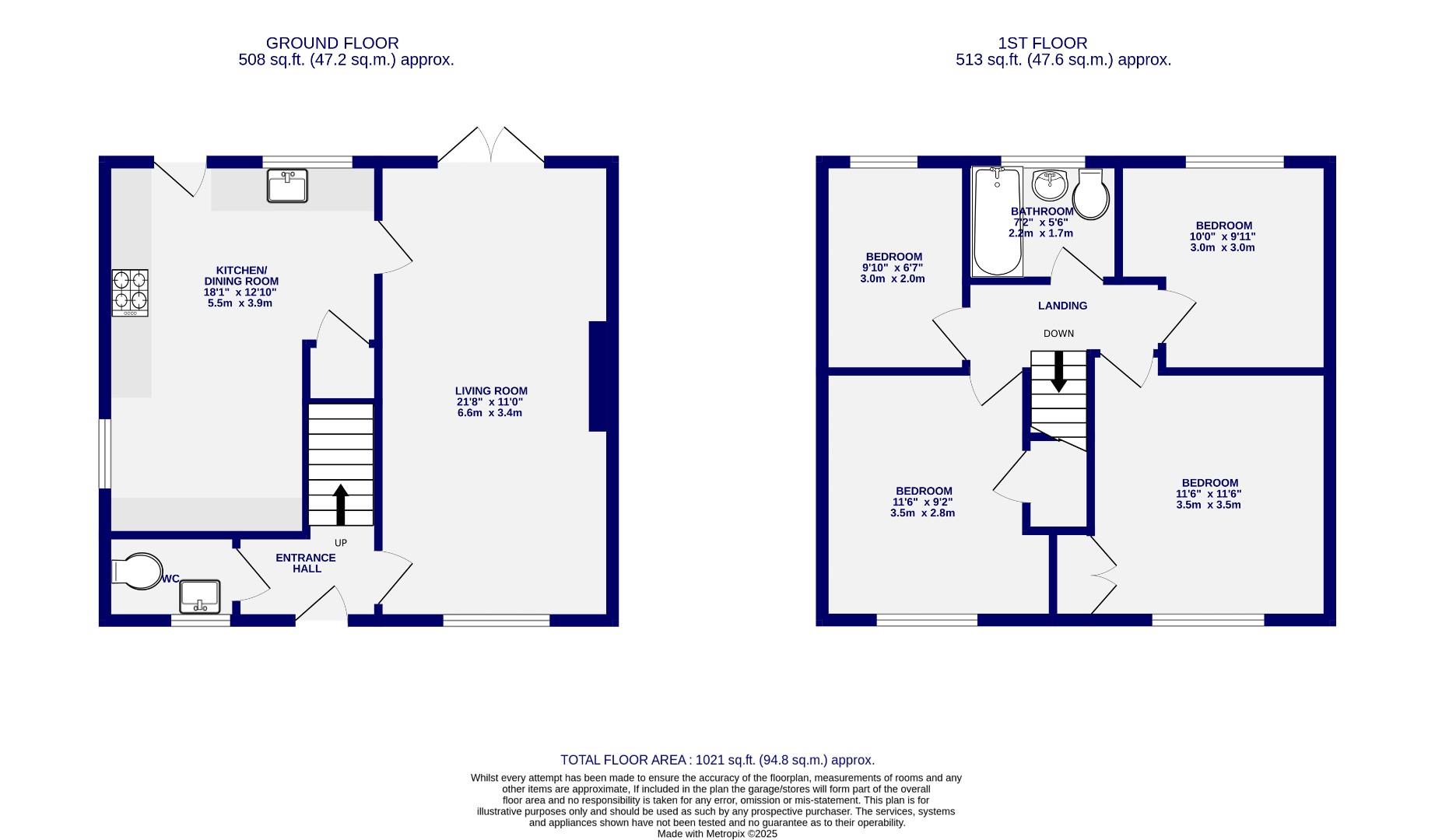Floorplans For Beckside, Elvington, York