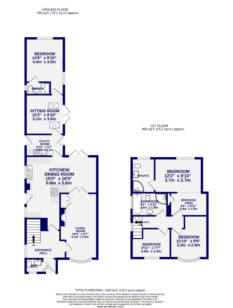 Floorplans For Alwyne Grove, York