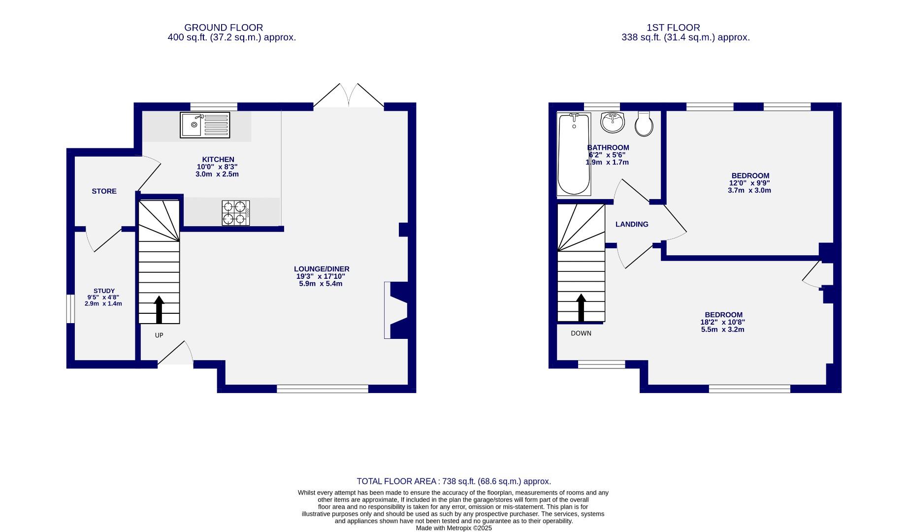 Floorplans For Chapelfields Road, York