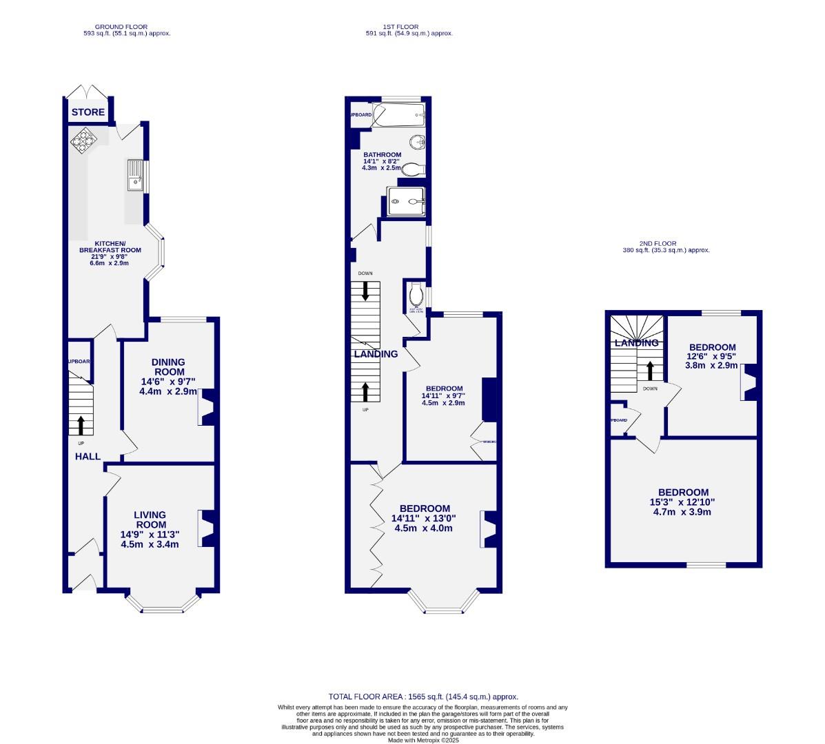 Floorplans For Claremont Terrace, York