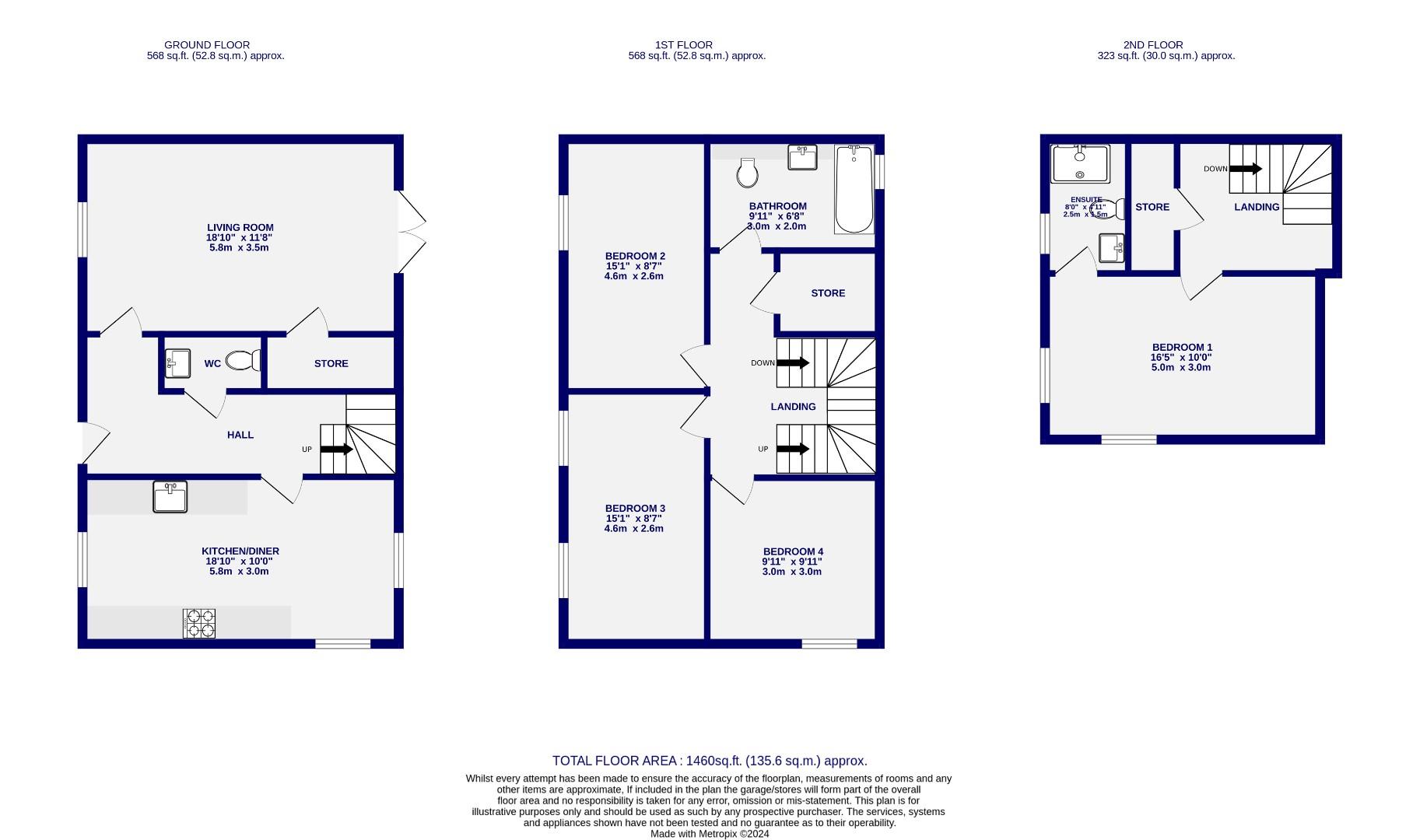 Floorplans For Cocoa Gardens, Wigginton Road, York