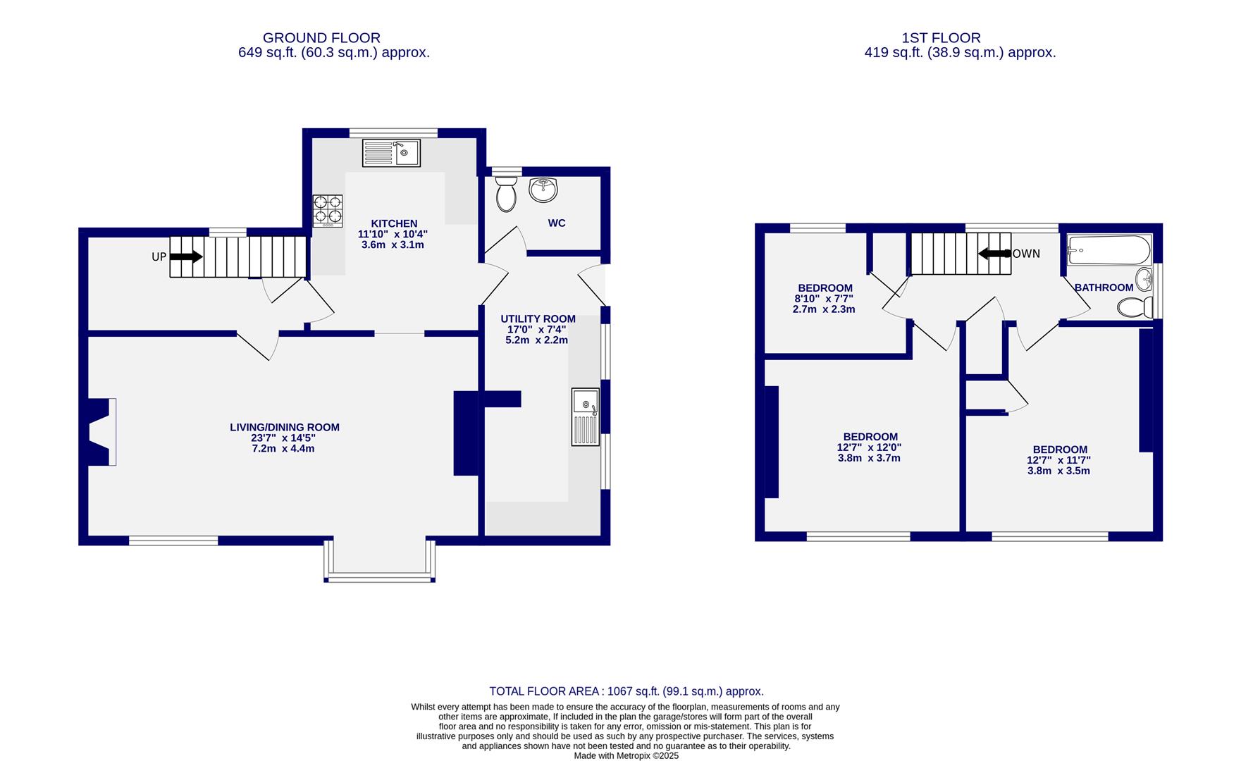 Floorplans For New Road, Southburn, Driffield, YO25 9ED