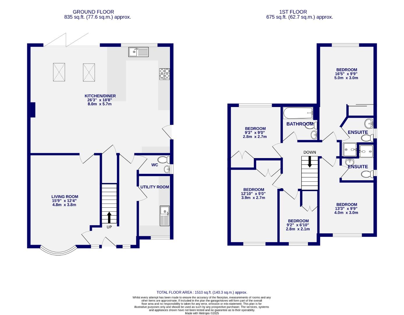 Floorplans For York Road, Strensall, York