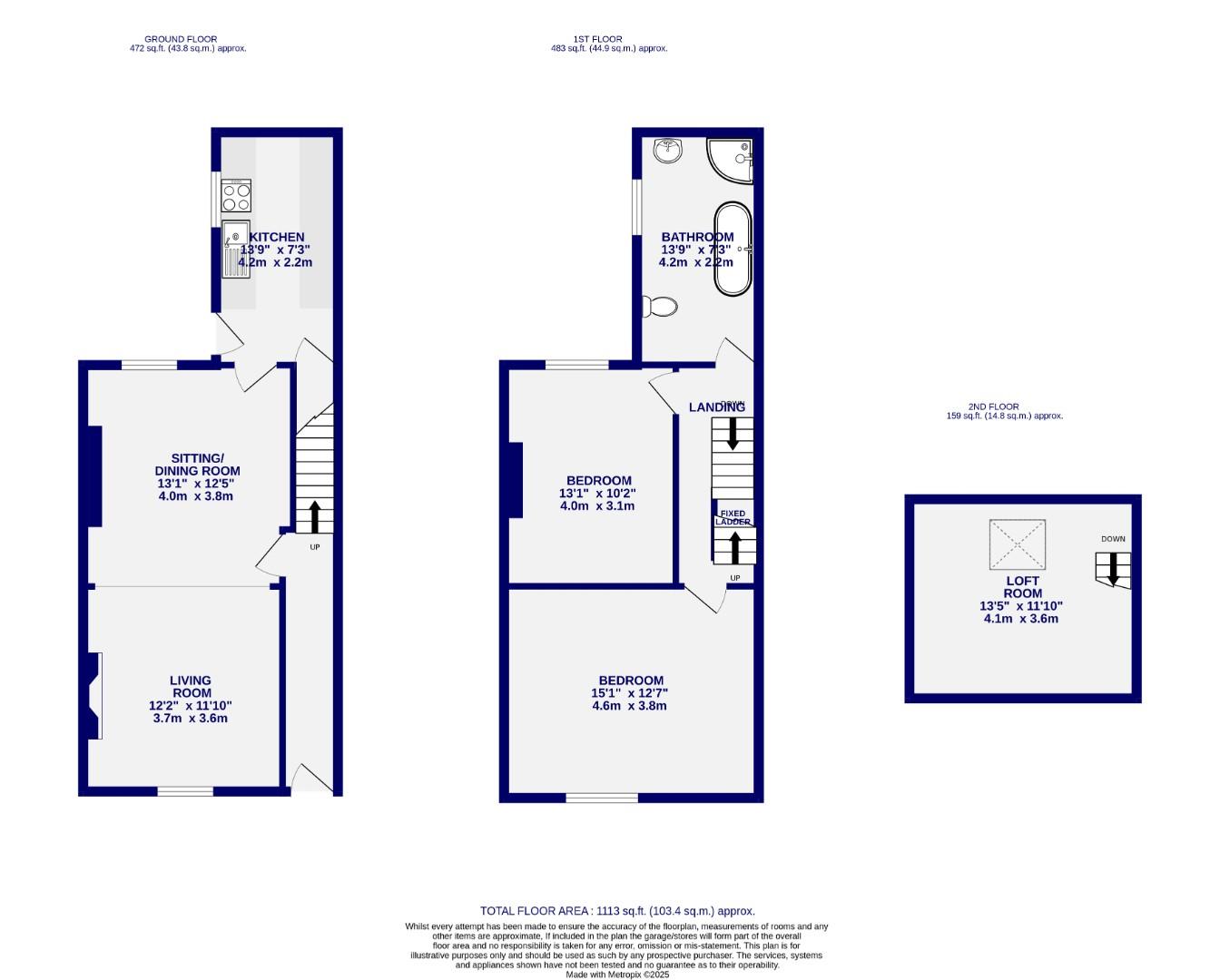 Floorplans For Alma Terrace, York