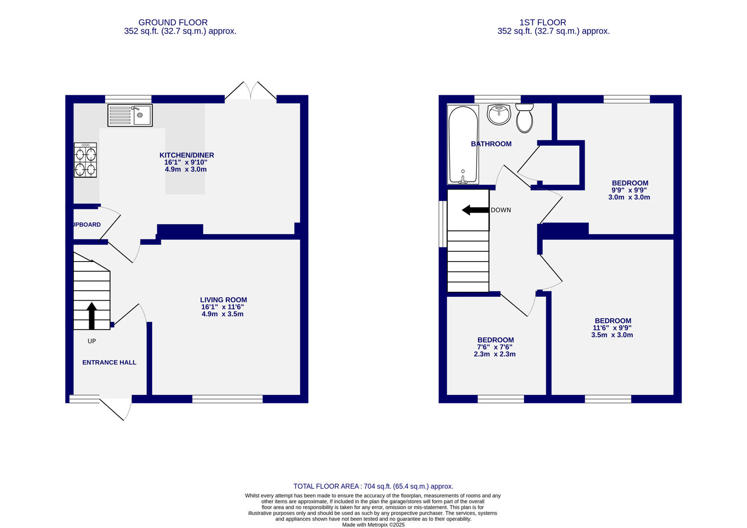 Floorplans For Kirklands, Strensall, York