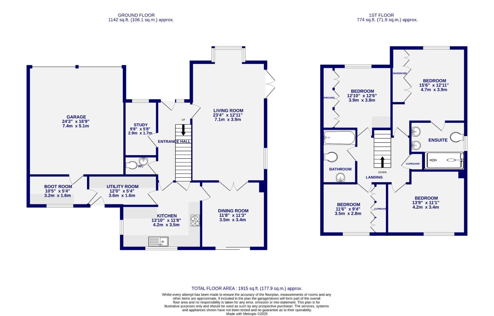 Floorplans For Lakeside, Acaster Malbis, York