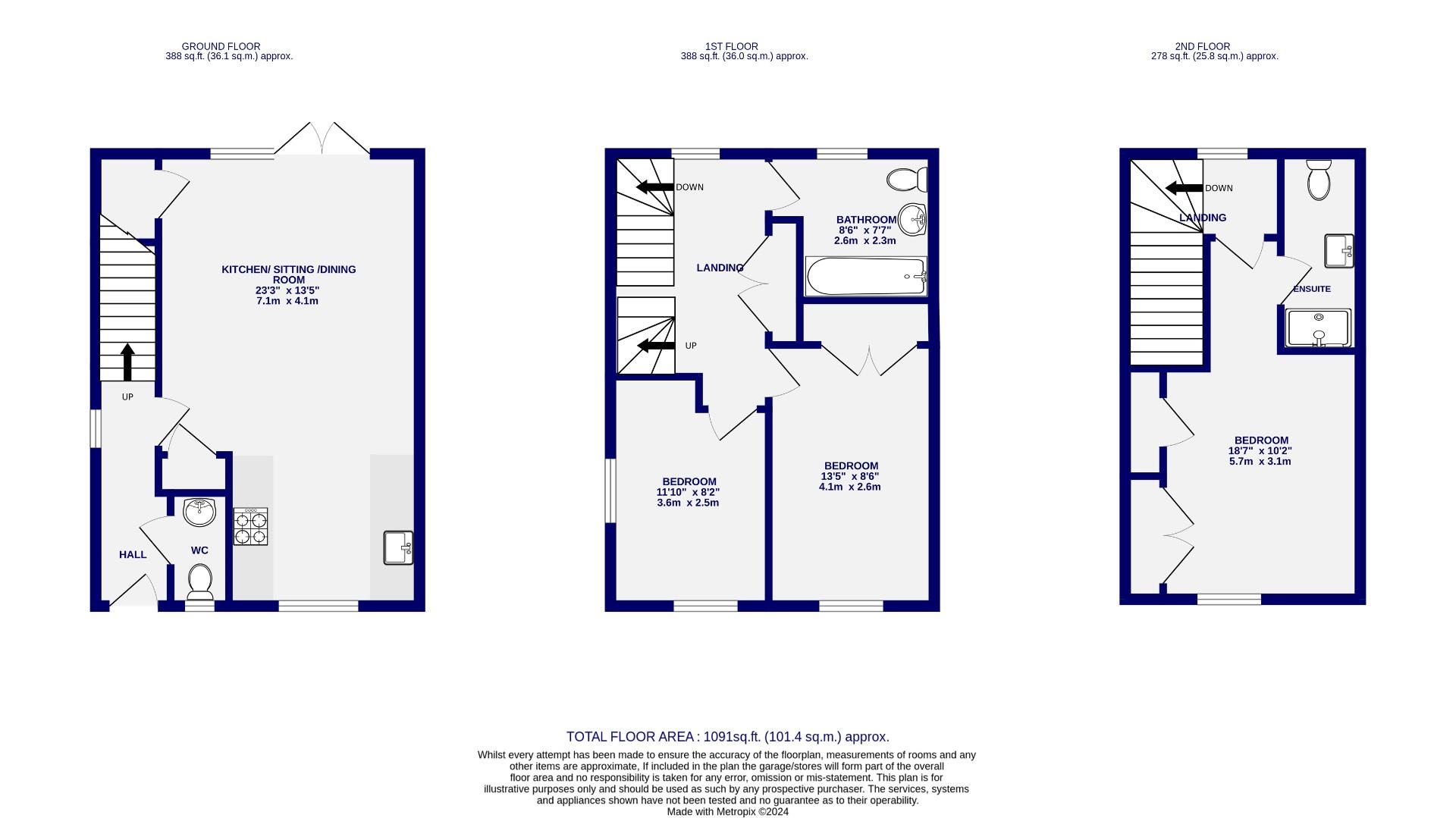 Floorplans For Cocoa Gardens, Wigginton Road, York