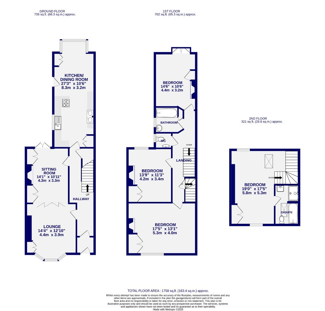 Floorplans For Burton Stone Lane, York