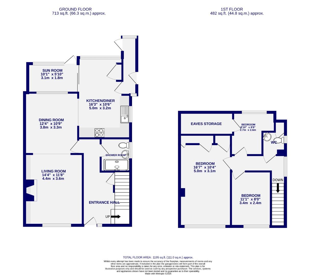 Floorplans For South Lane, Haxby, York
