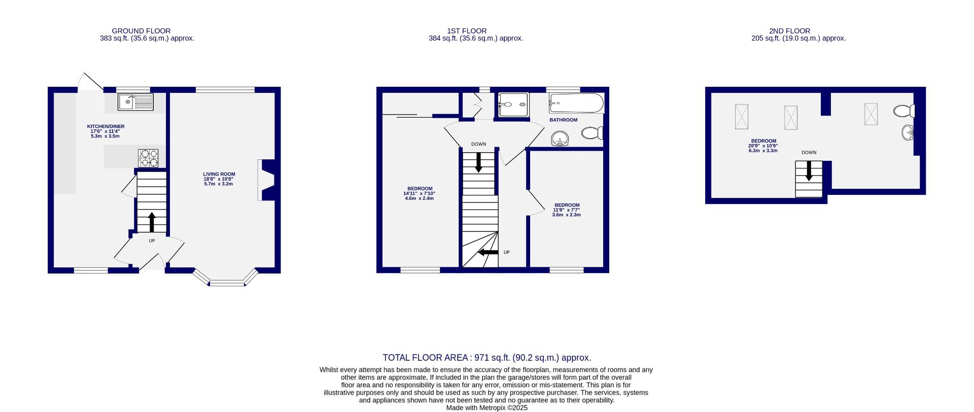 Floorplans For Crossfield Crescent, Fulford, York