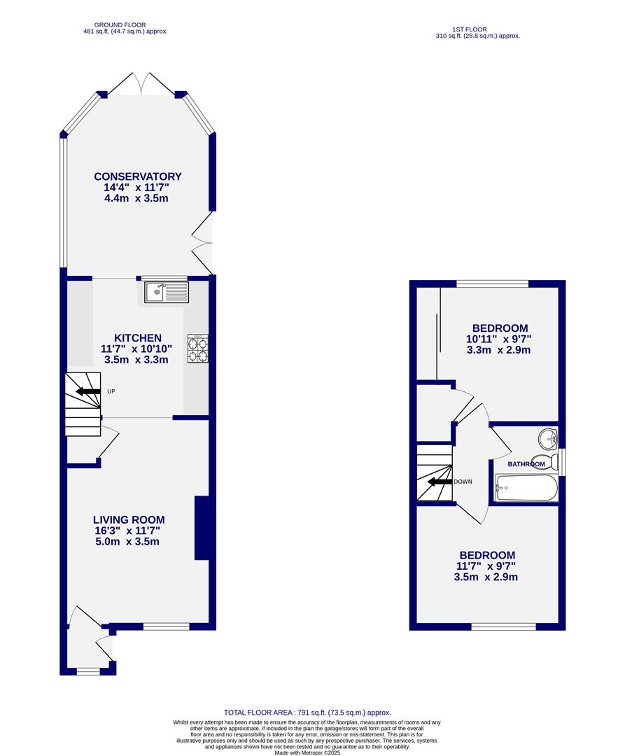Floorplans For Headley Close, York, YO30 5GH