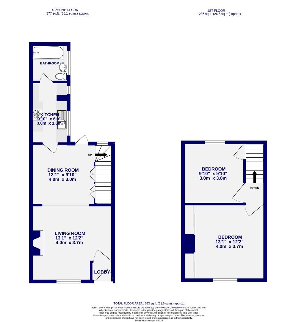 Floorplans For Poplar Street, Holgate, York