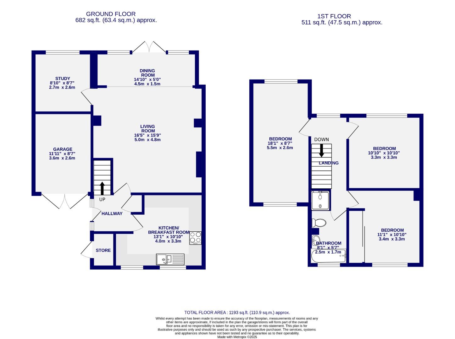 Floorplans For Bridge Road, Bishopthorpe, York
