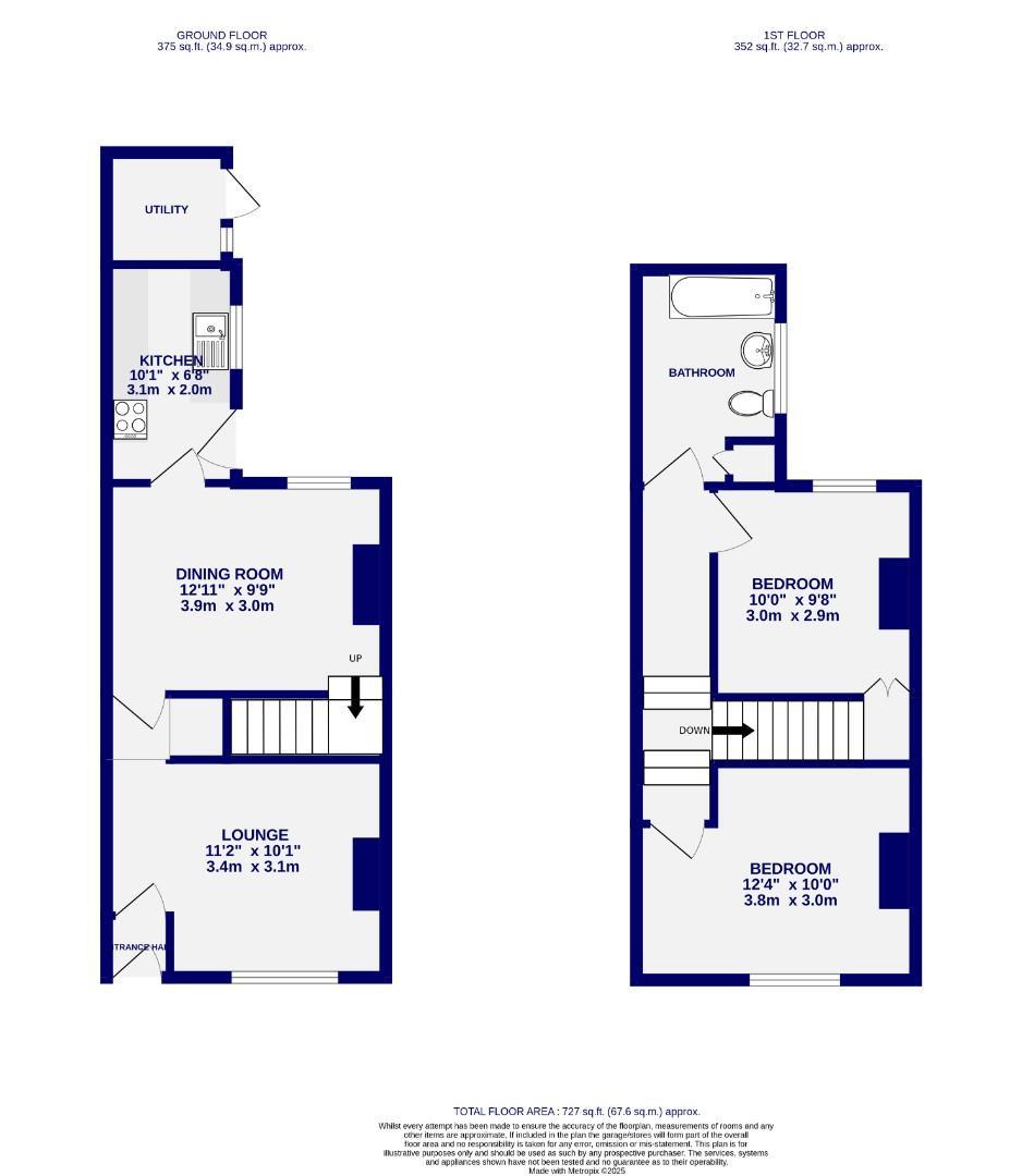 Floorplans For Rose Street, York, YO31 8JF
