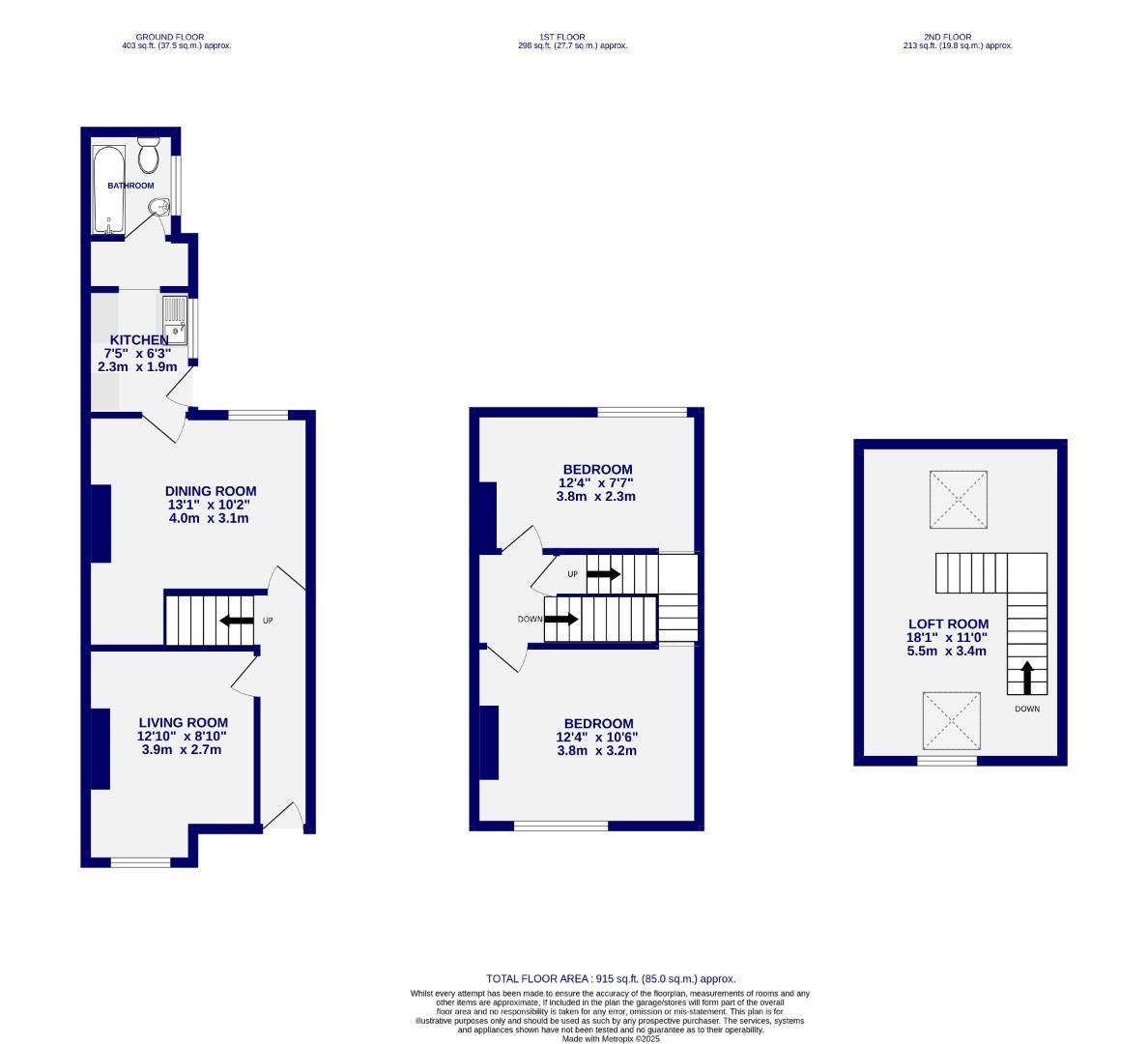 Floorplans For Balmoral Terrace, York