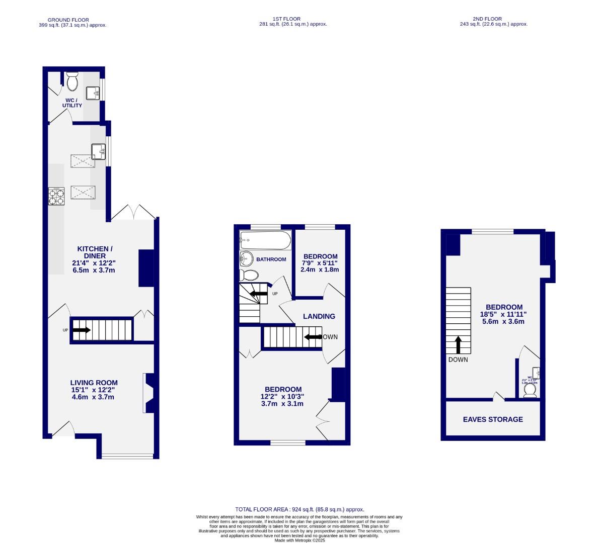 Floorplans For Balmoral Terrace, York