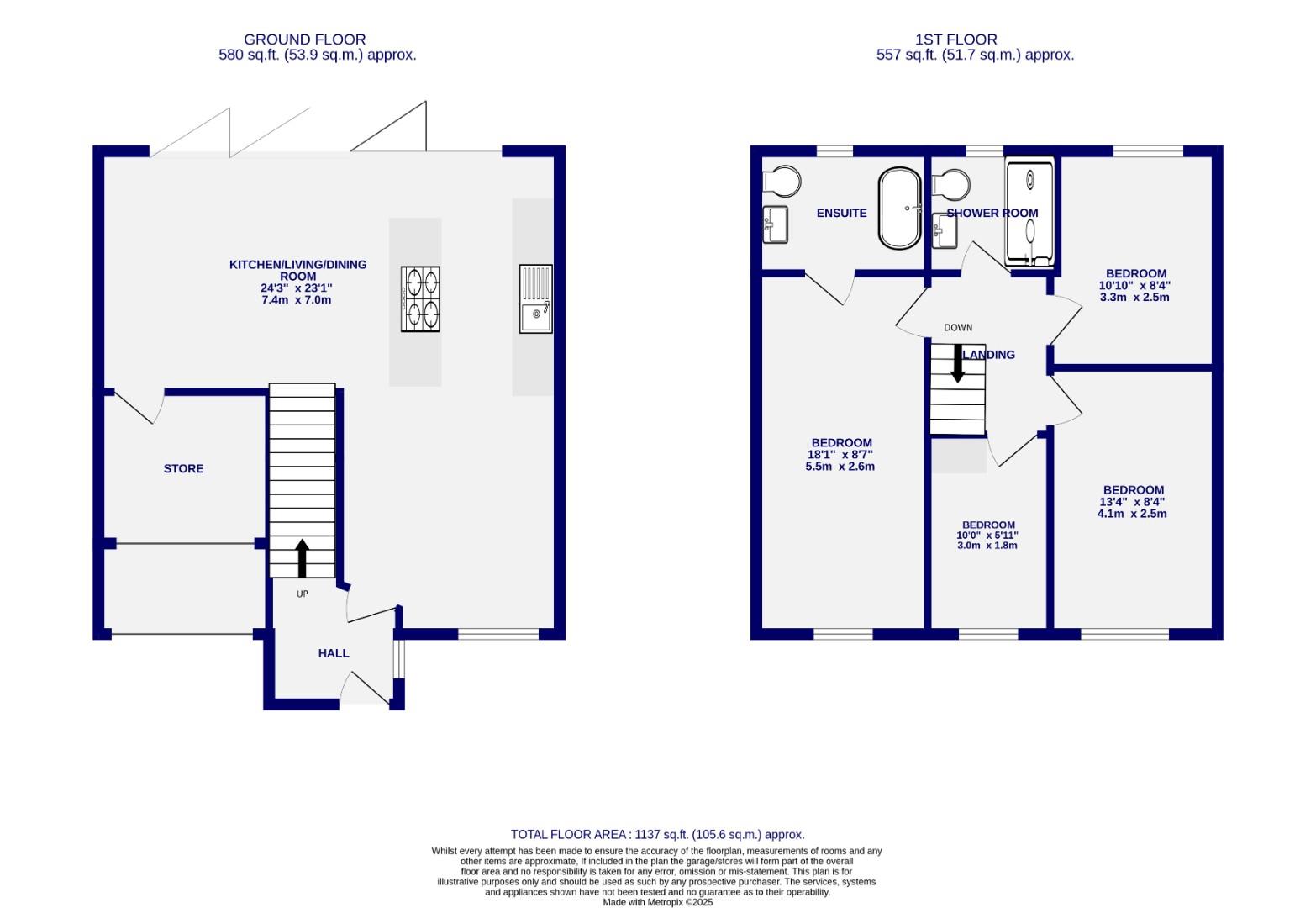 Floorplans For Whitley Close, York