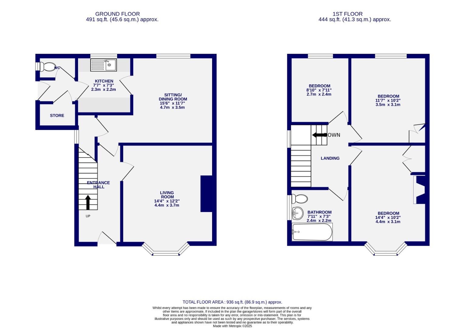 Floorplans For Askham Lane, York