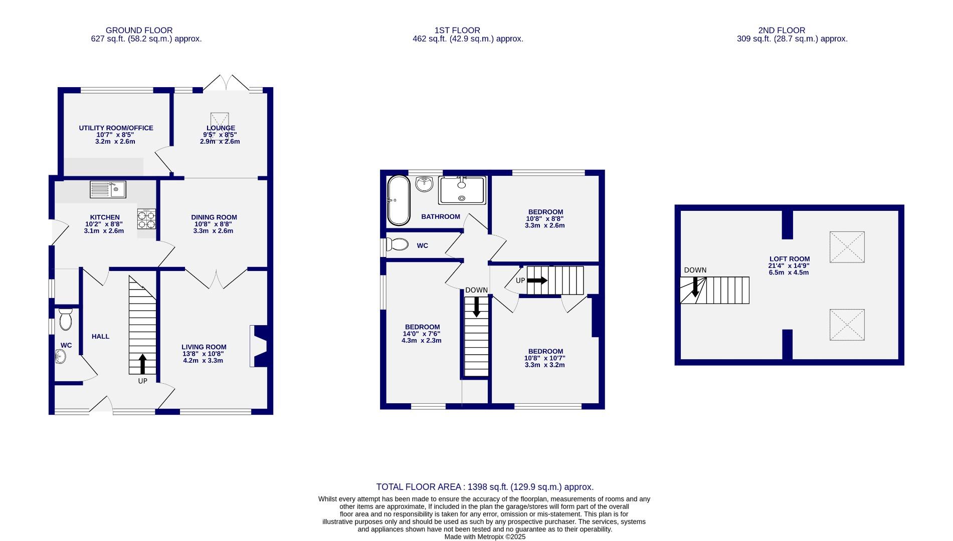 Floorplans For Firtree Close, Acomb, York