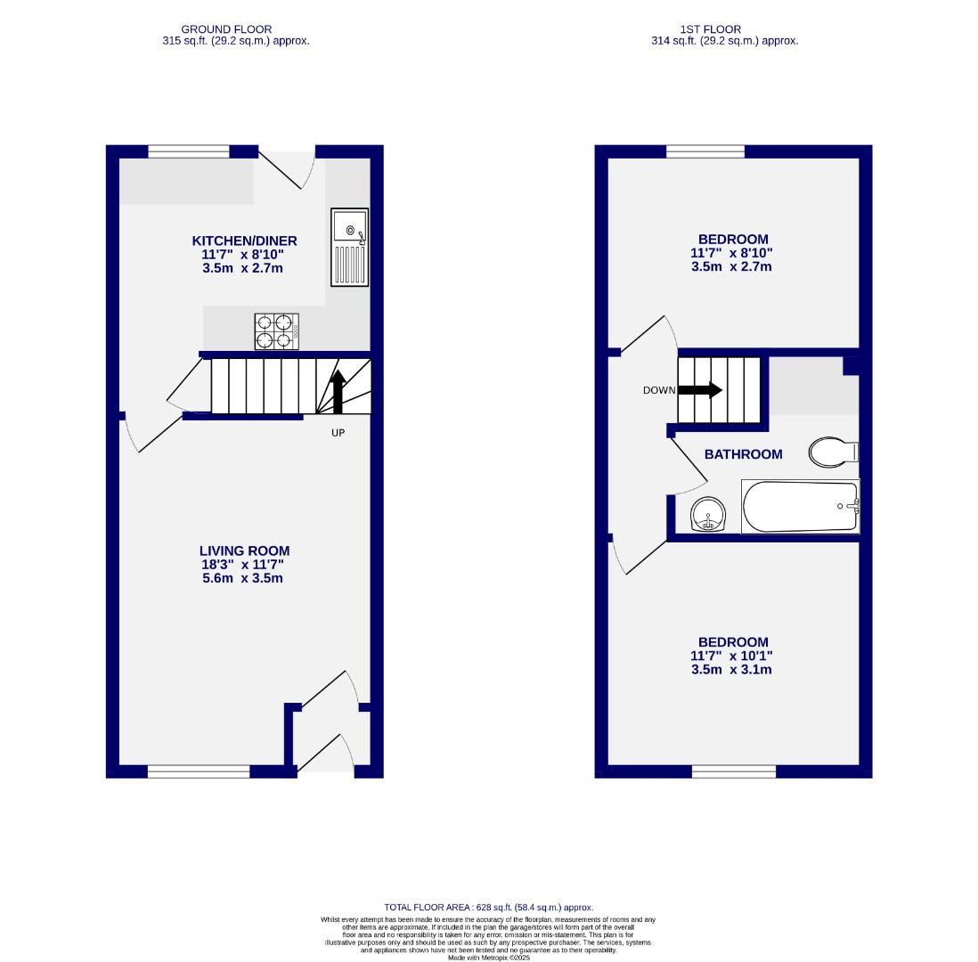 Floorplans For Sycamore Close, Skelton, York