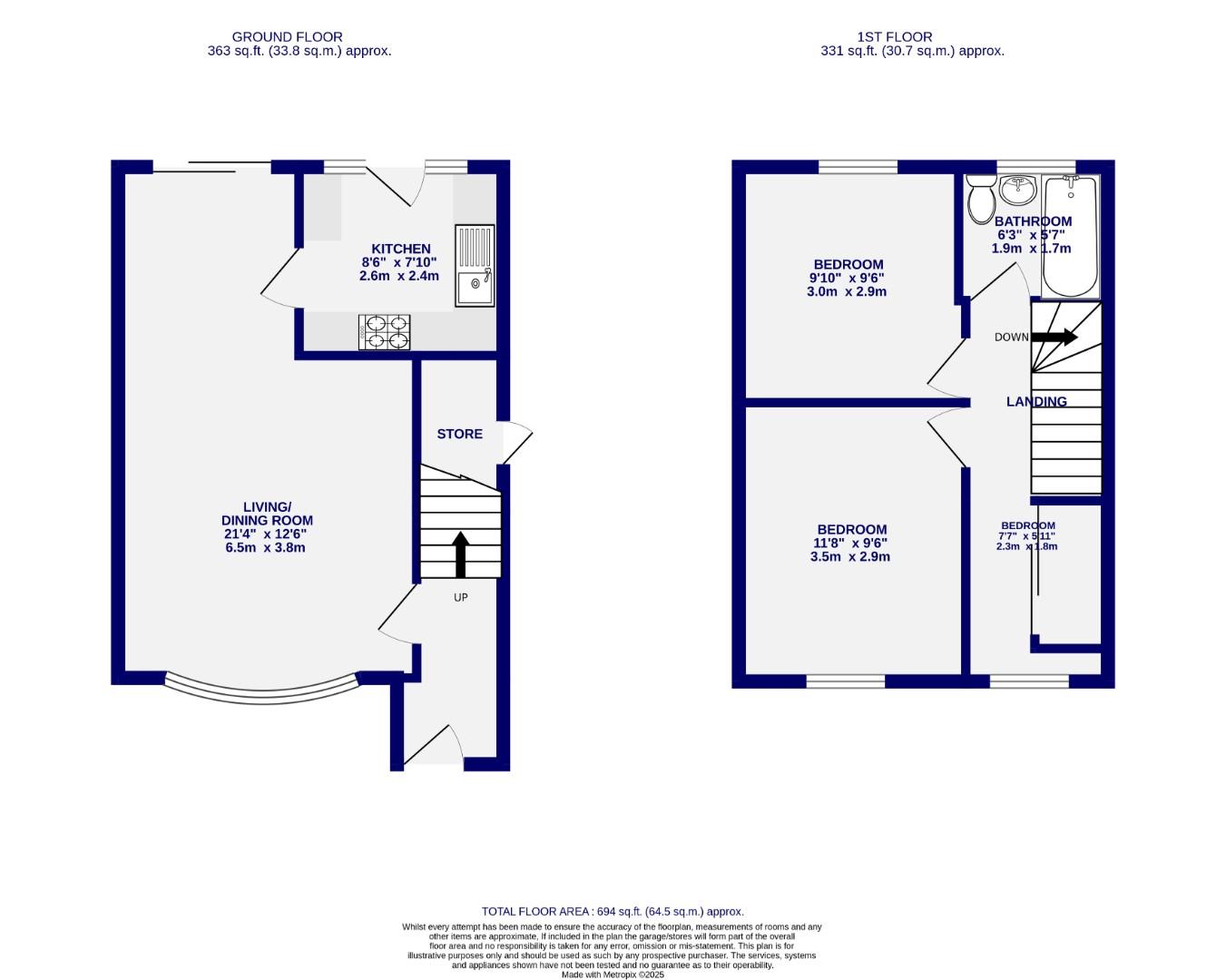 Floorplans For Springfield Close, York