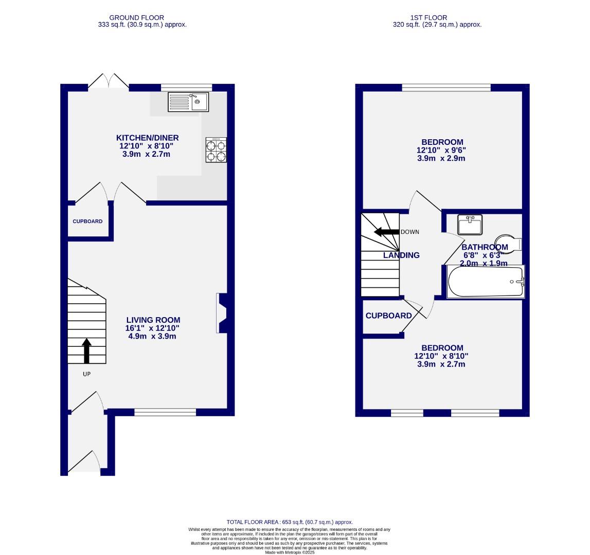 Floorplans For Nidd Close, Nether Poppleton, York