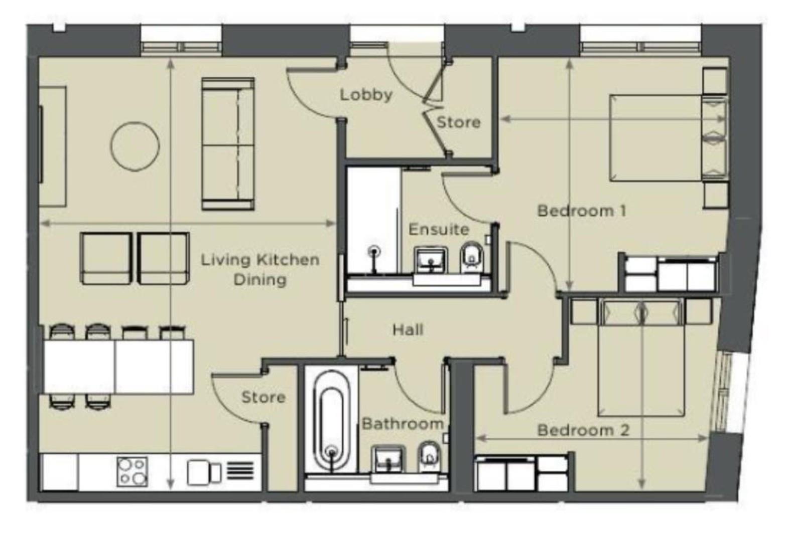 Floorplans For Waverley, Hudson Quarter, York