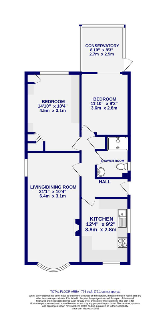Floorplans For Grange Close, Skelton, York