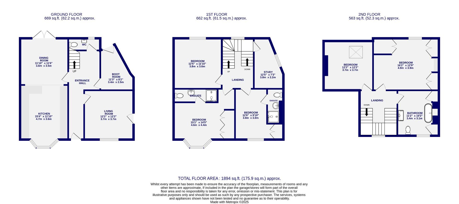 Floorplans For Nunthorpe Avenue, York