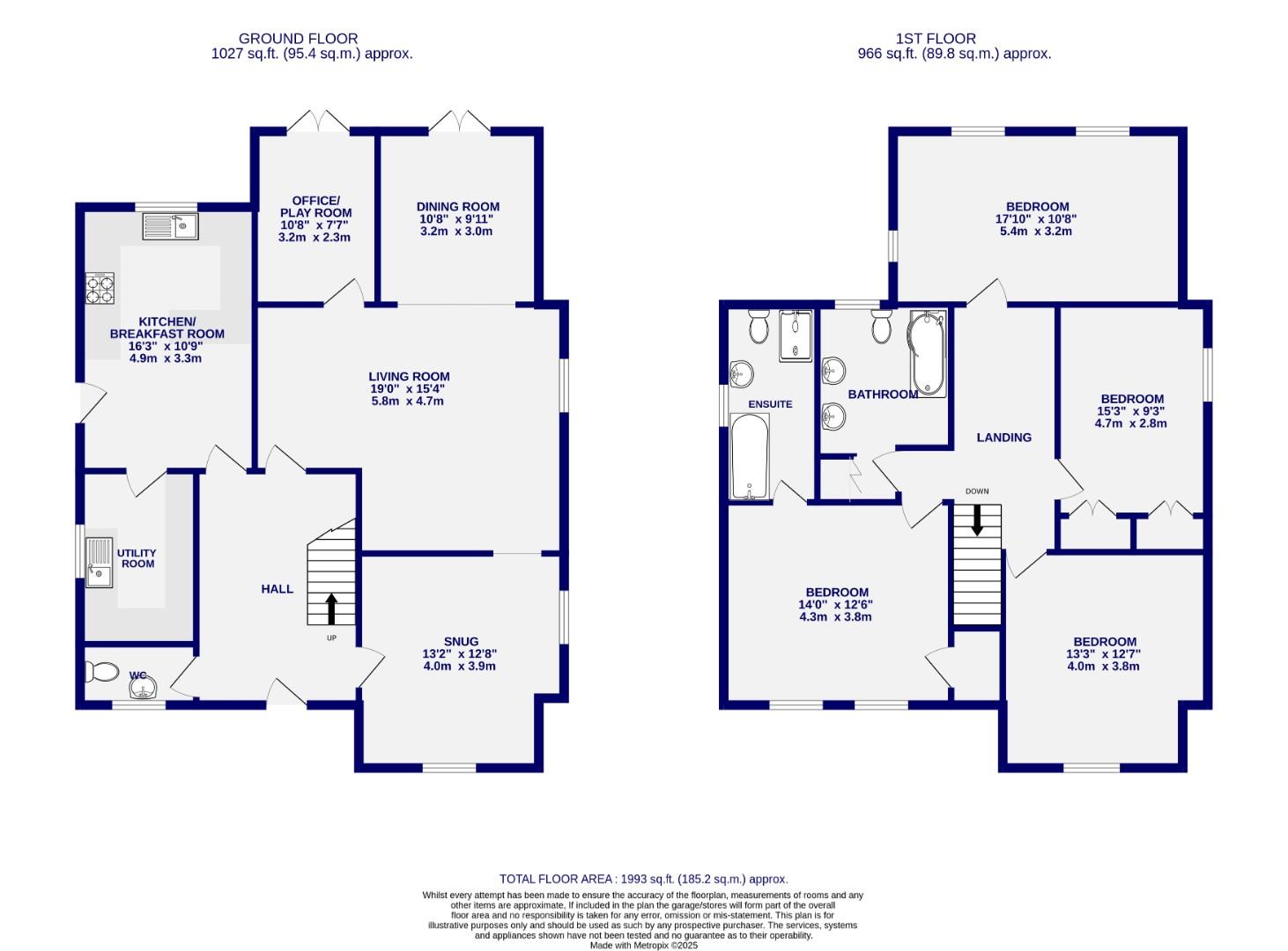 Floorplans For Main Street, Askham Bryan, York