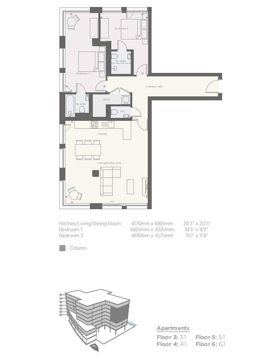Floorplans For Ryedale House, Piccadilly, York, YO1 9NX