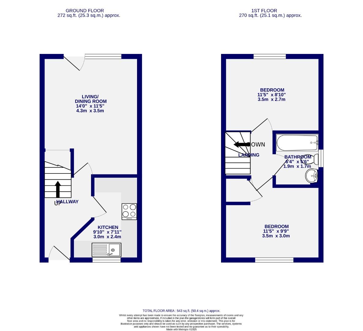 Floorplans For Cinder Mews, York