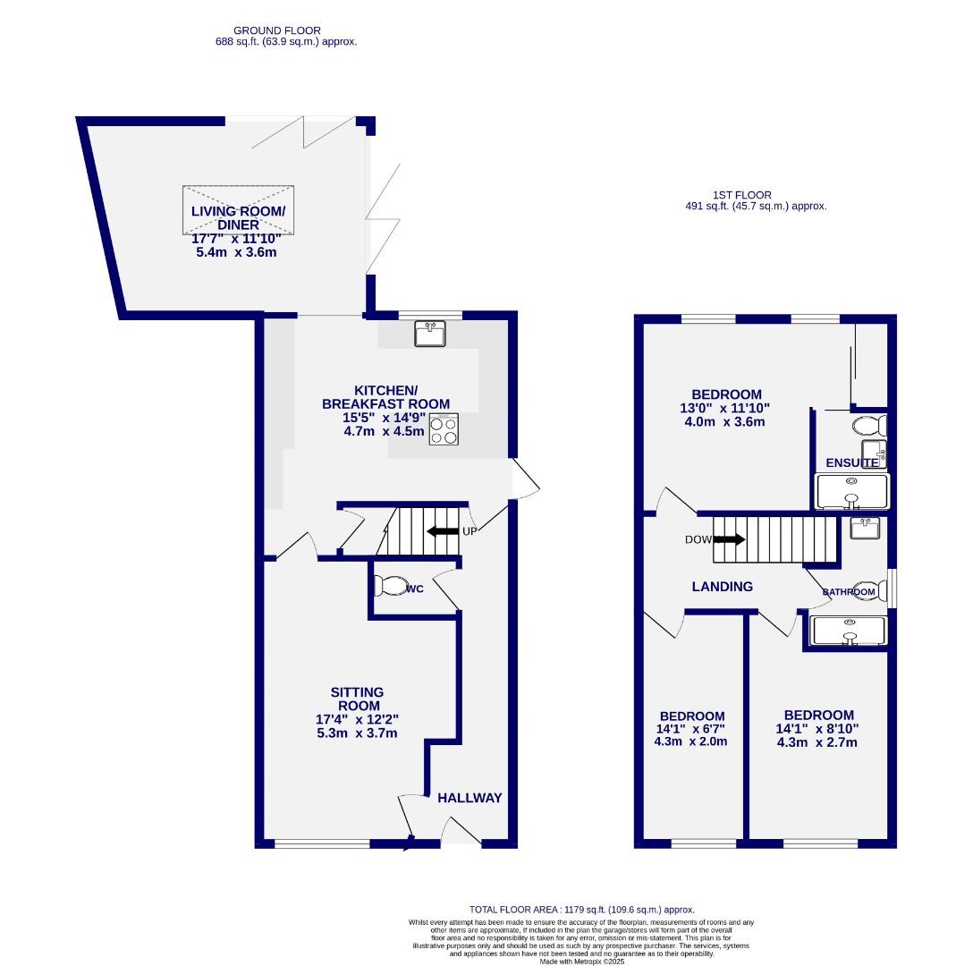 Floorplans For Ashbourne Way, Woodthorpe, York