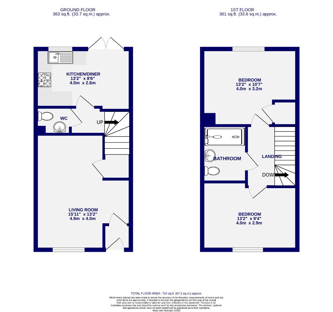 Floorplans For Thornton Road, Fulford, York