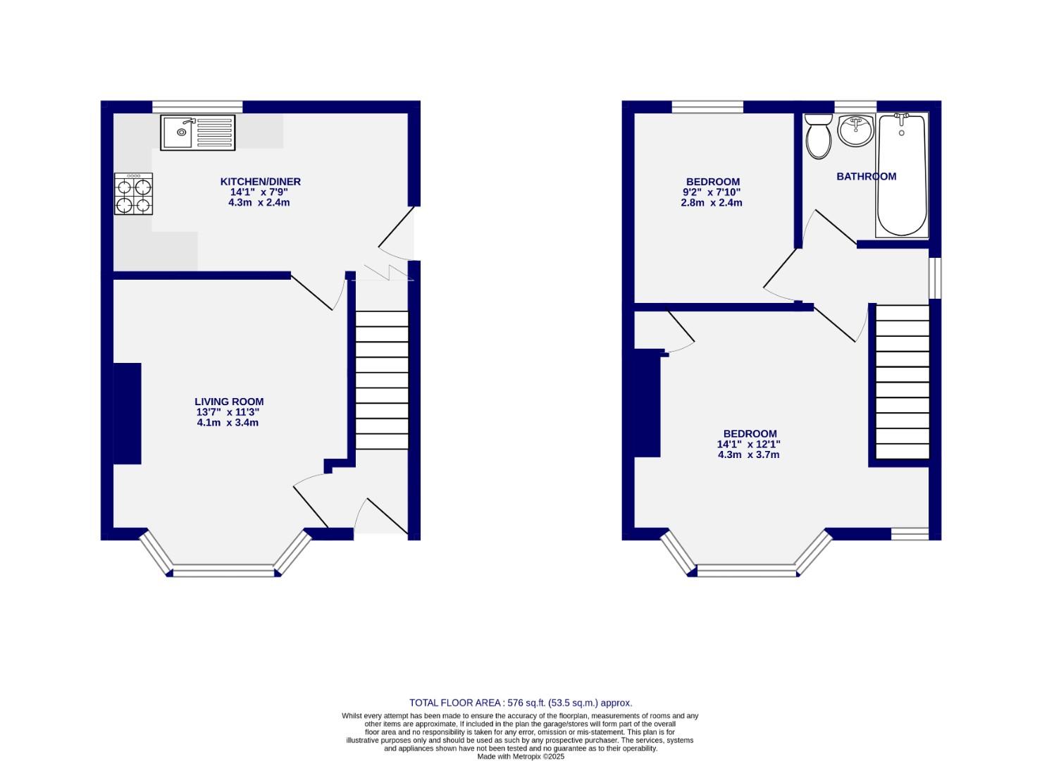 Floorplans For Burnholme Grove, York
