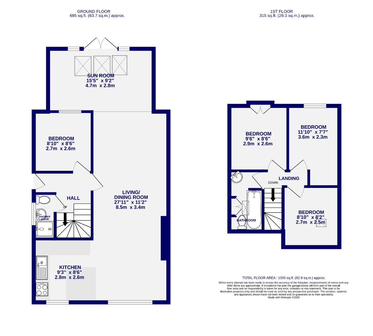 Floorplans For Beech Avenue, Bishopthorpe, York