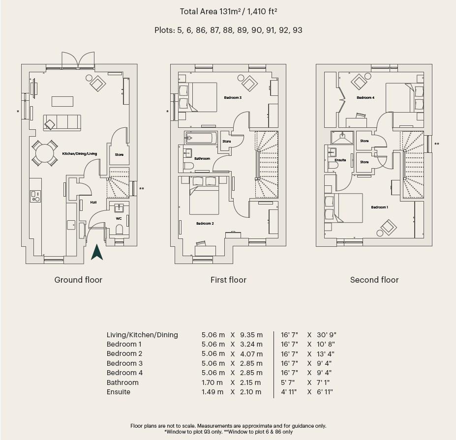 Floorplans For Cocoa Gardens, Wigginton Road, York