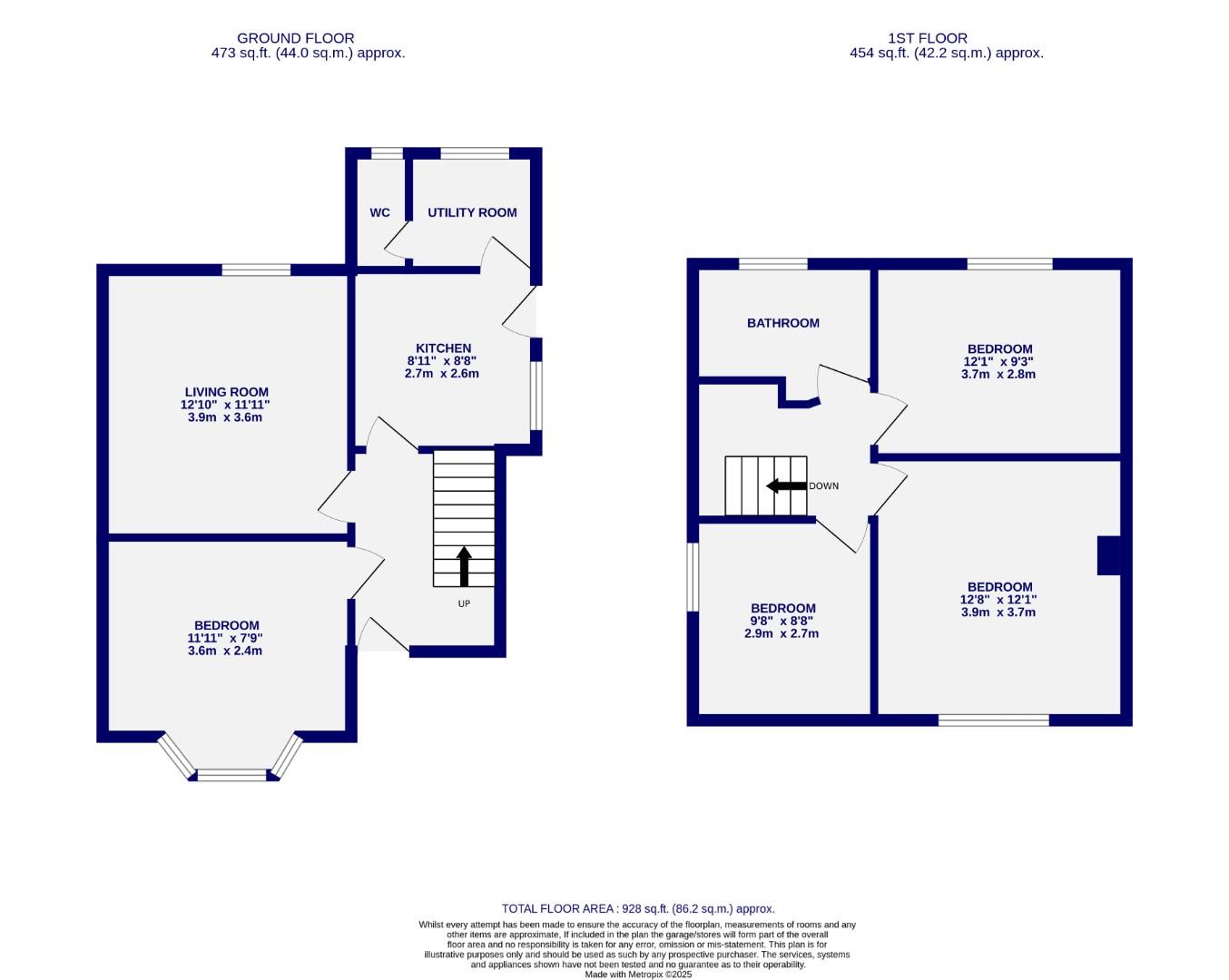 Floorplans For Alne Terrace, York
