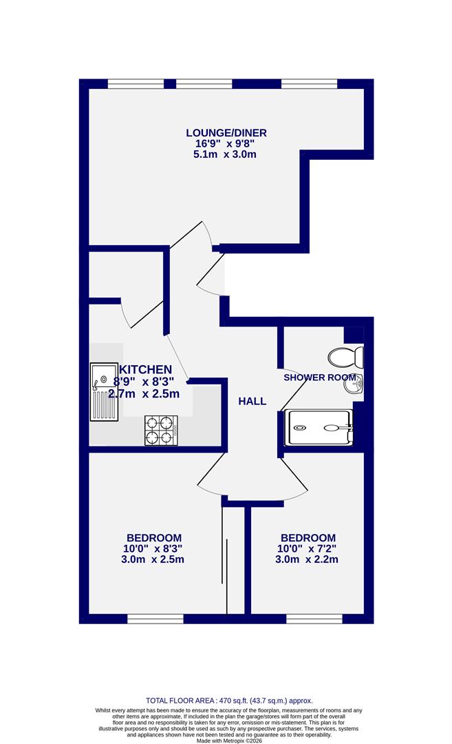 Floorplans For Escrick Street, York, YO10 4AW