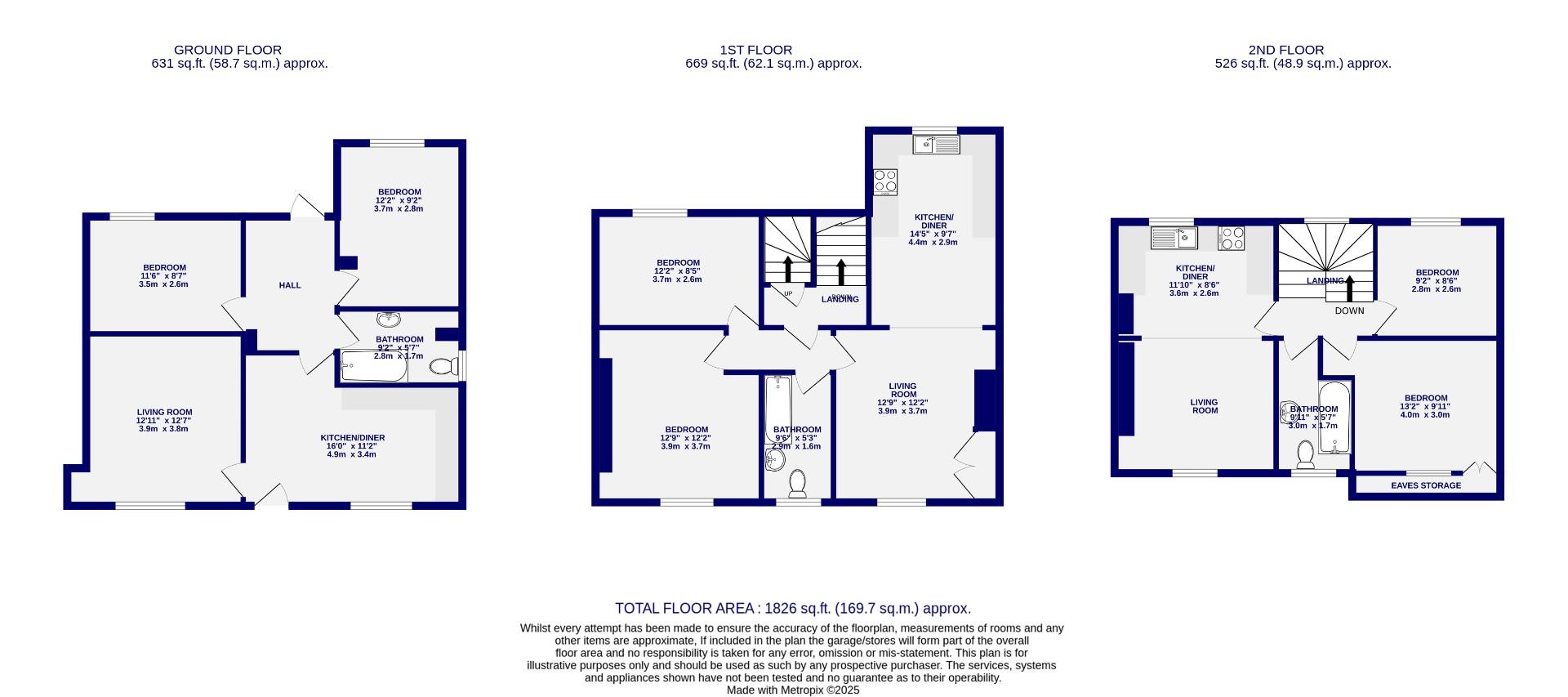 Floorplans For Front Street, Acomb, York