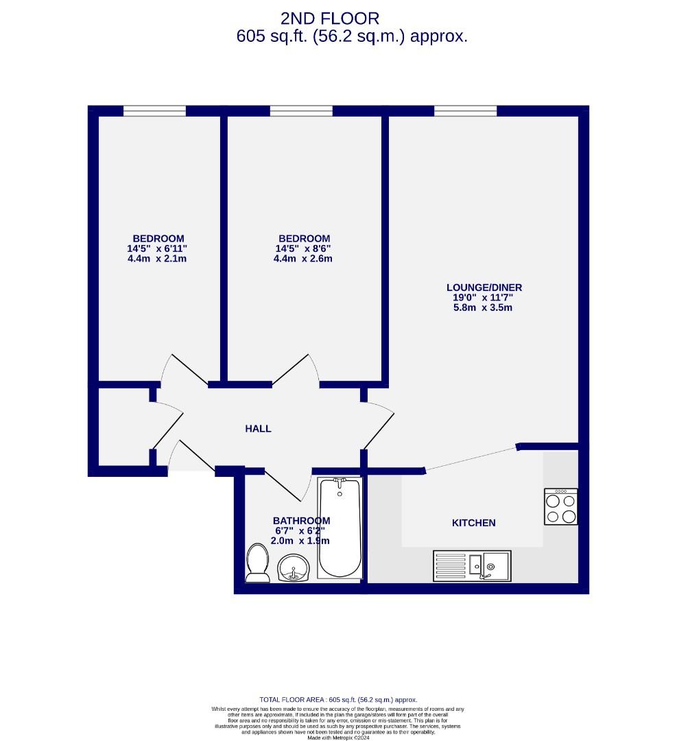Floorplans For Trafalgar House, Piccadilly, York