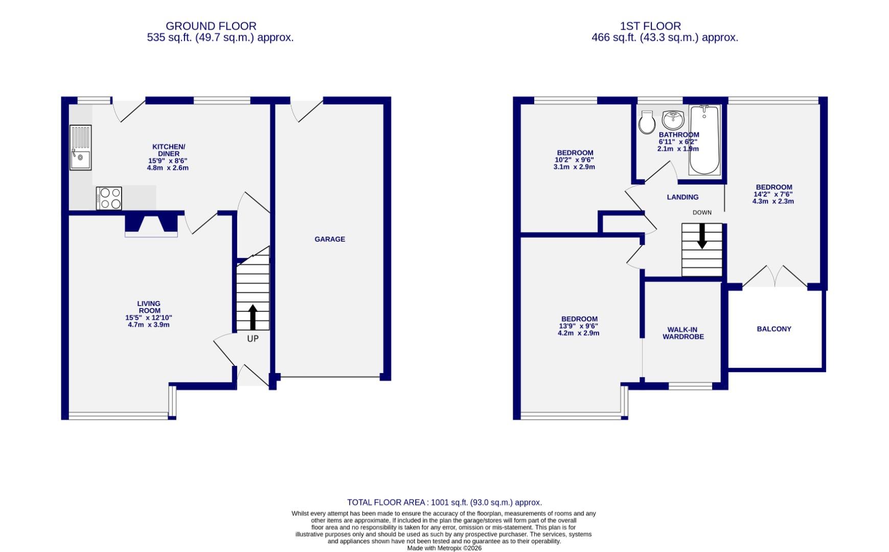 Floorplans For Tilmire Close, York