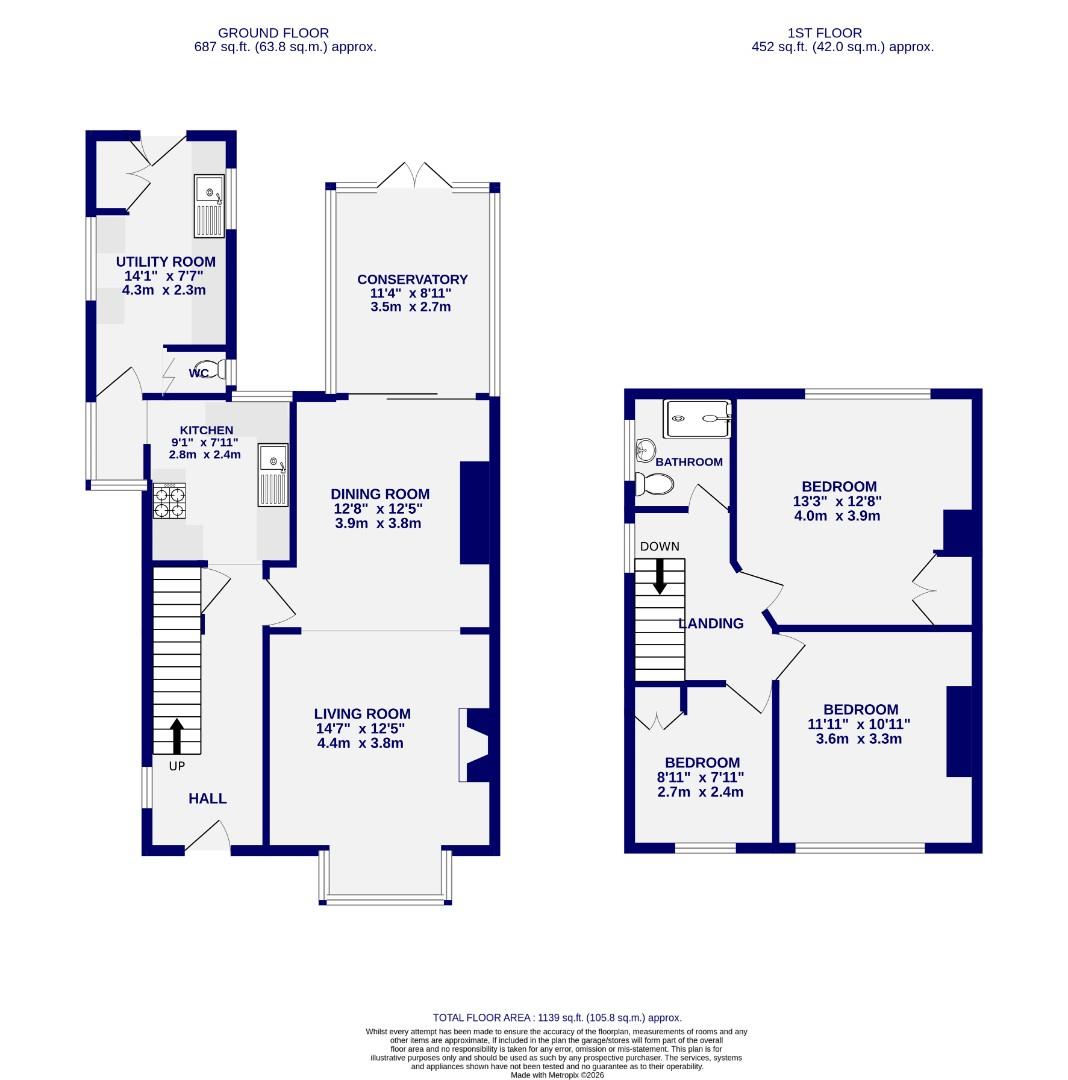 Floorplans For North Moor, Huntington, York
