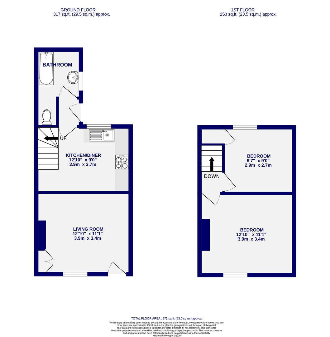 Floorplans For Brownlow Street, York