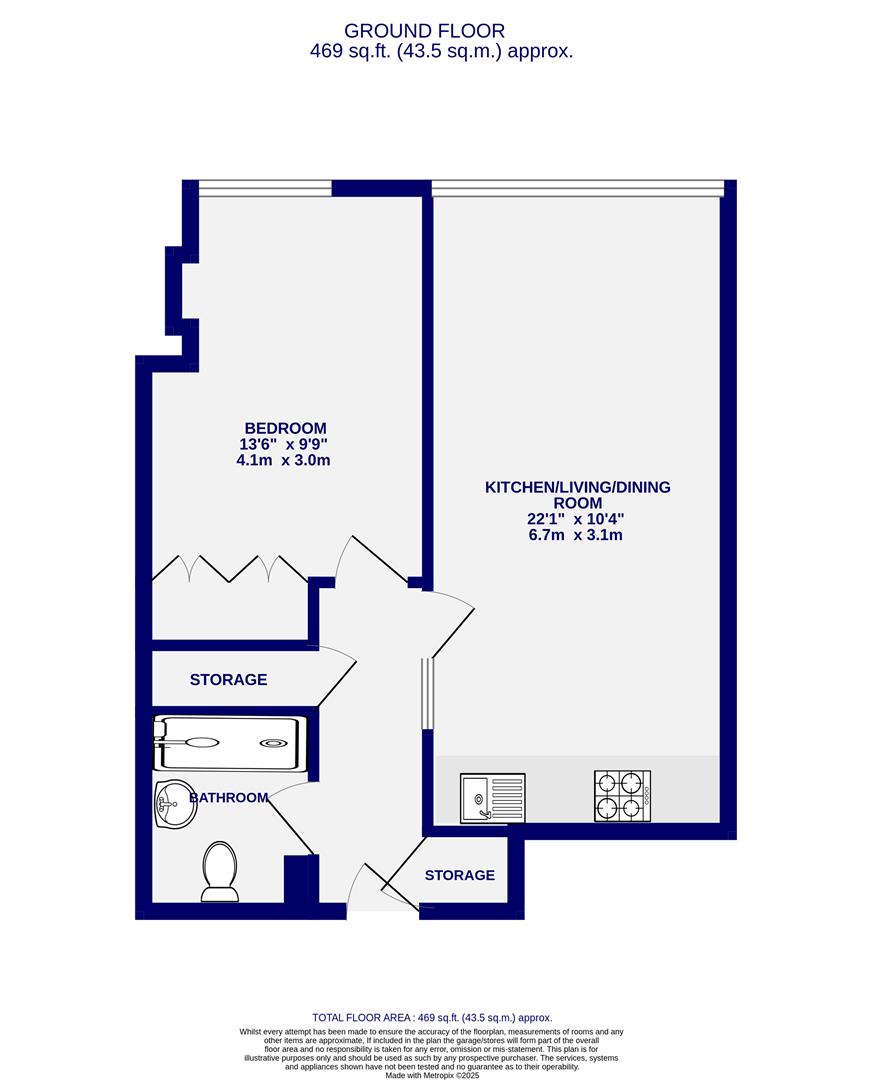 Floorplans For Apartment 7 Castle Chambers, Clifford Street, York, YO1 9RG